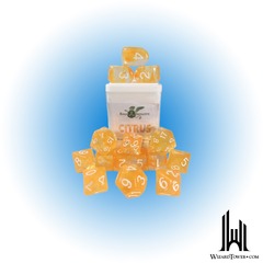 SET OF 15 DICE: DIFFUSION CITRUS